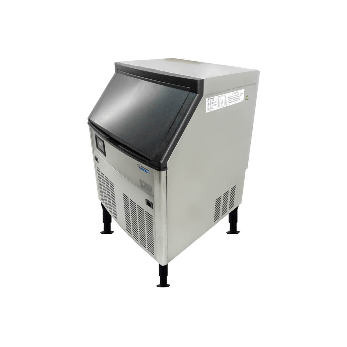 Omcan 47484 26" Air Cooled Full Cube 210 lb Undercounter Ice Machine with 80 lb Bin