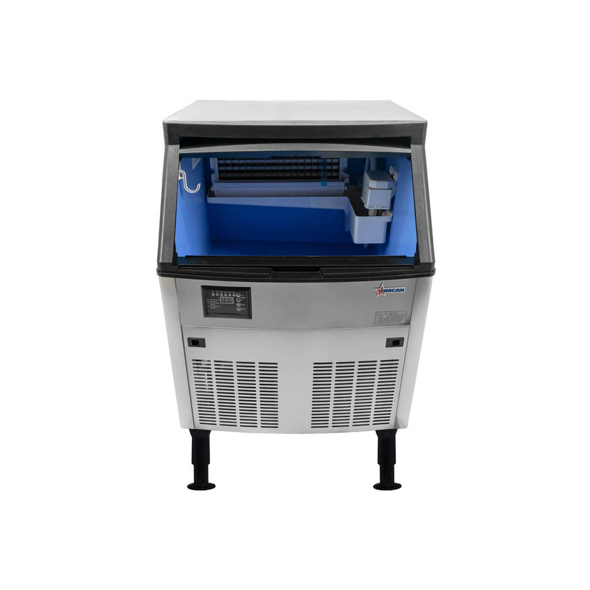 Omcan 47484 26" Air Cooled Full Cube 210 lb Undercounter Ice Machine with 80 lb Bin