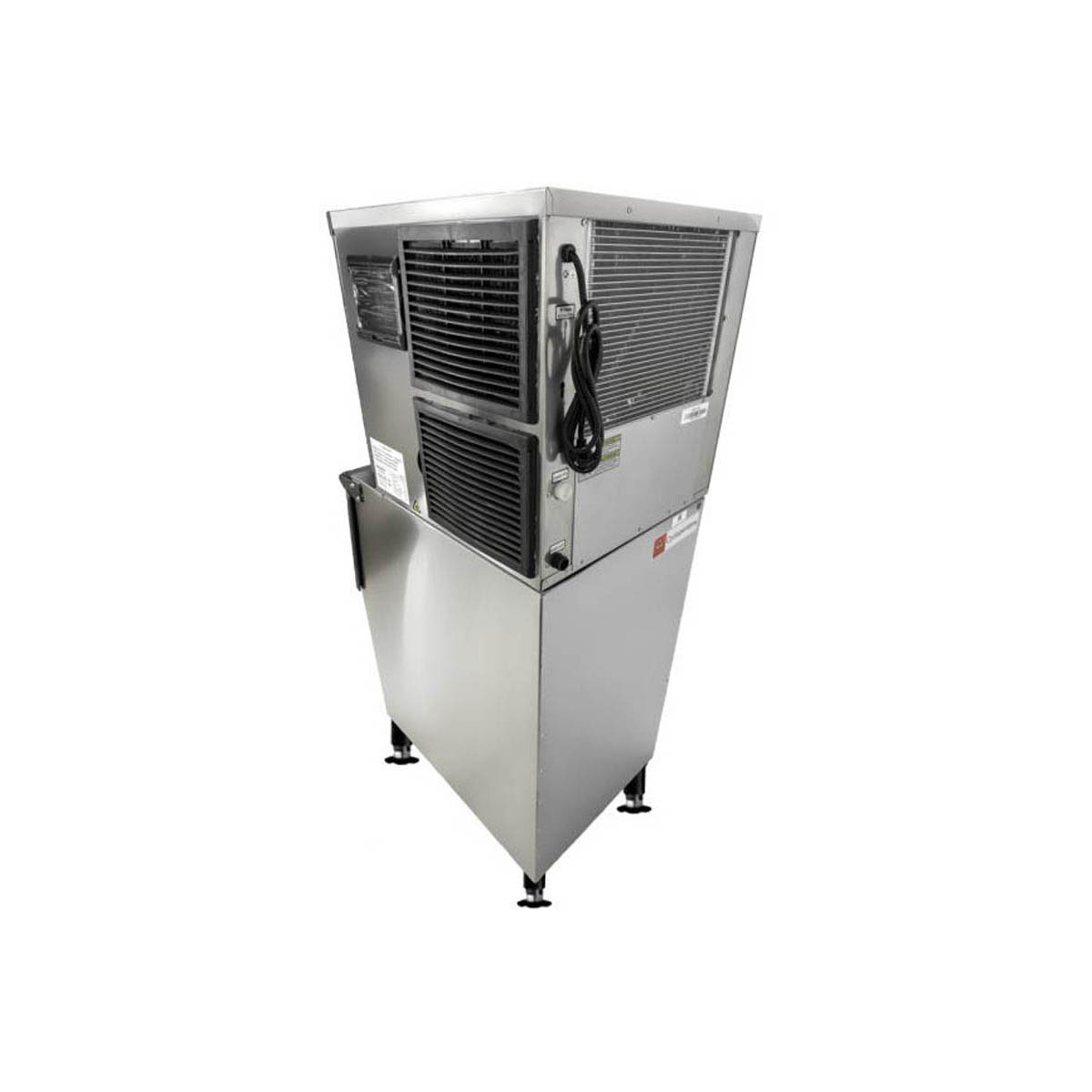 Omcan 47485 Air Cooled Full Cube 350 lb Ice Machine with Bin, 275 lb Storage | 22" Wide