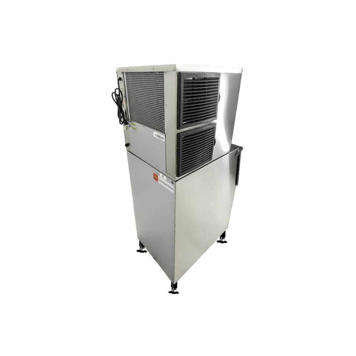 Omcan 47485 Air Cooled Full Cube 350 lb Ice Machine with Bin, 275 lb Storage | 22" Wide