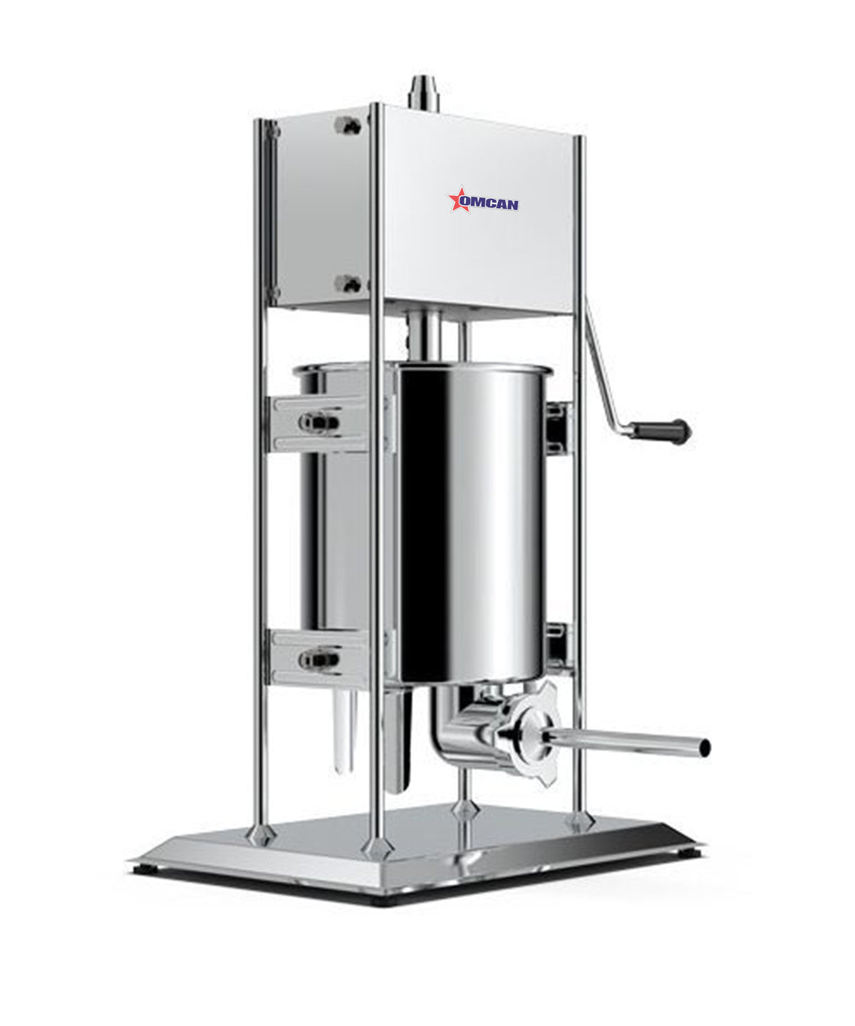 Omcan 47500 Manual Vertical Sausage Stuffer, 33 lbs Capacity, Stainless Steel, Gear Drive, Removable Cylinder | 30 - 40 lb