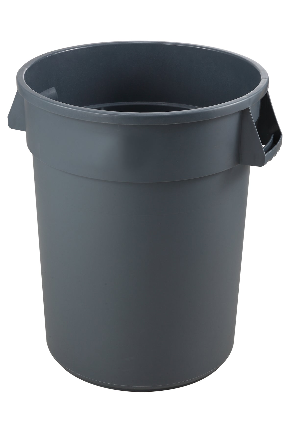 Omcan 47625 Polyethylene Trash Can, 20-Gallon (75.7L) Capacity, Gray Finish, Heavy-Duty | 19.37" Wide