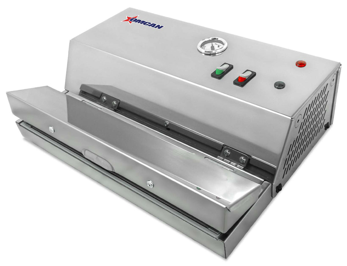 Omcan 47718 Countertop Extenal Vacuum Packaging Machine with 11-4/5" Seal Bar | stainless steel
