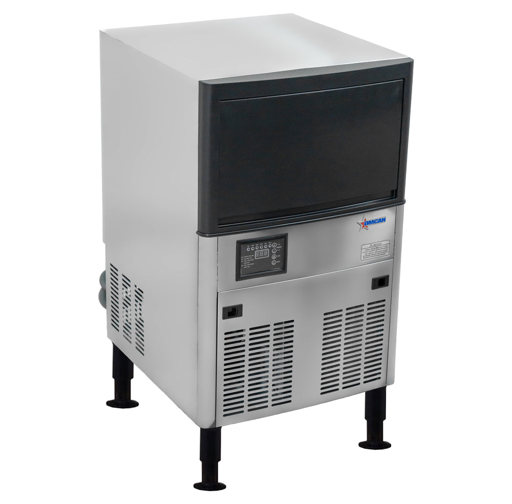 Omcan 47773 20" Air Cooled Half Cube 79,4 lb Undercounter Ice Machine with 33,1 lb Bin