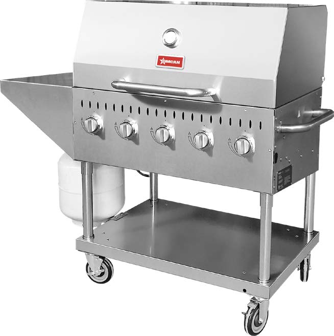 Omcan 47840 35" Outdoor Gas Grill, (5) Burners