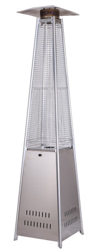 Omcan 47878 (PH-CN-2270-P) 89" Propane Patio Heater, Pyramid-Style, 42,000 BTU, Stainless Steel