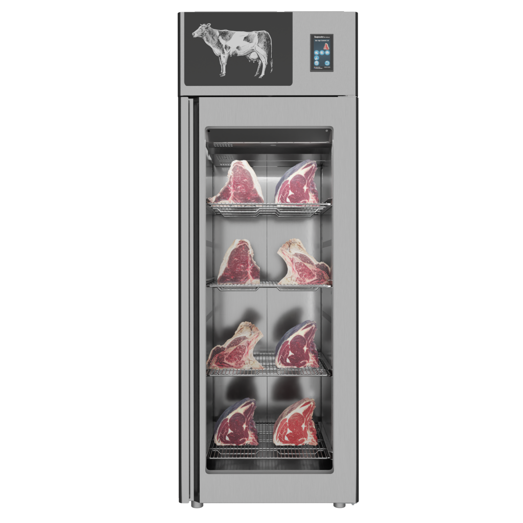 Omcan 48037 Stagionello Cabinet, 24.7 cu. ft. Capacity, 26.6°F-95°F Temp, 4.3" Touchscreen, 548W, 220-240V