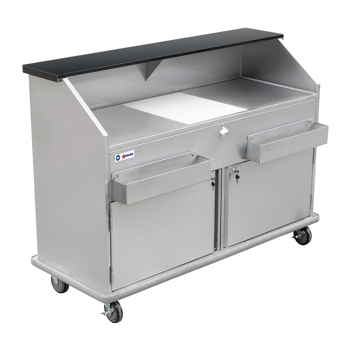 Omcan 48067 (48067) Portable Bar, 61"W X 23"D X 47"H, Bottle Opener