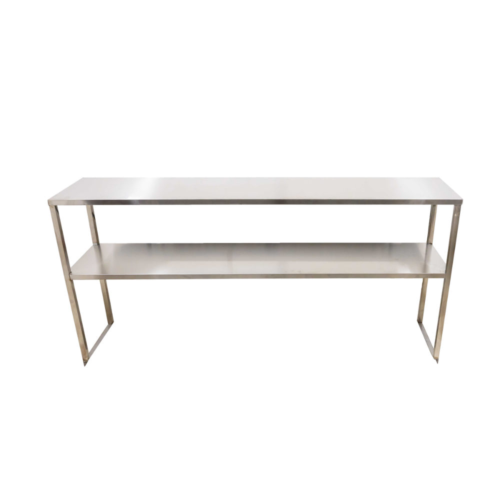 Omcan 48198 Table-Mounted Overshelf | stainless steel