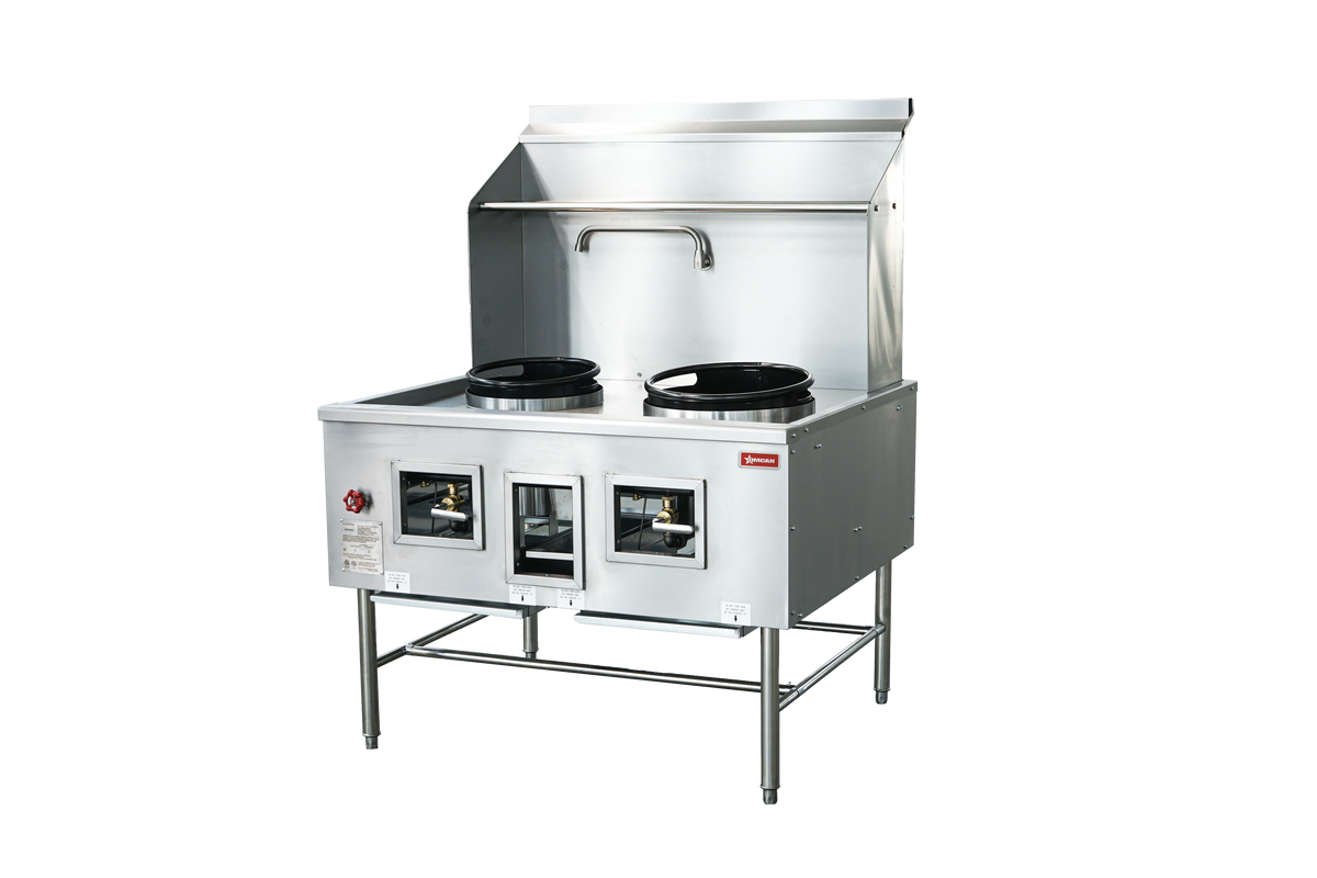 Omcan 48413 Gas Wok Range | 47.5" Wide