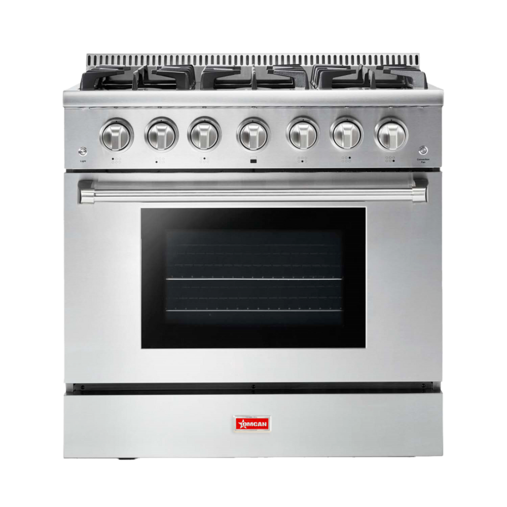 Omcan 48595 (Ce-Cn-3618U) Commercial Range, Natural Gas, 36" W