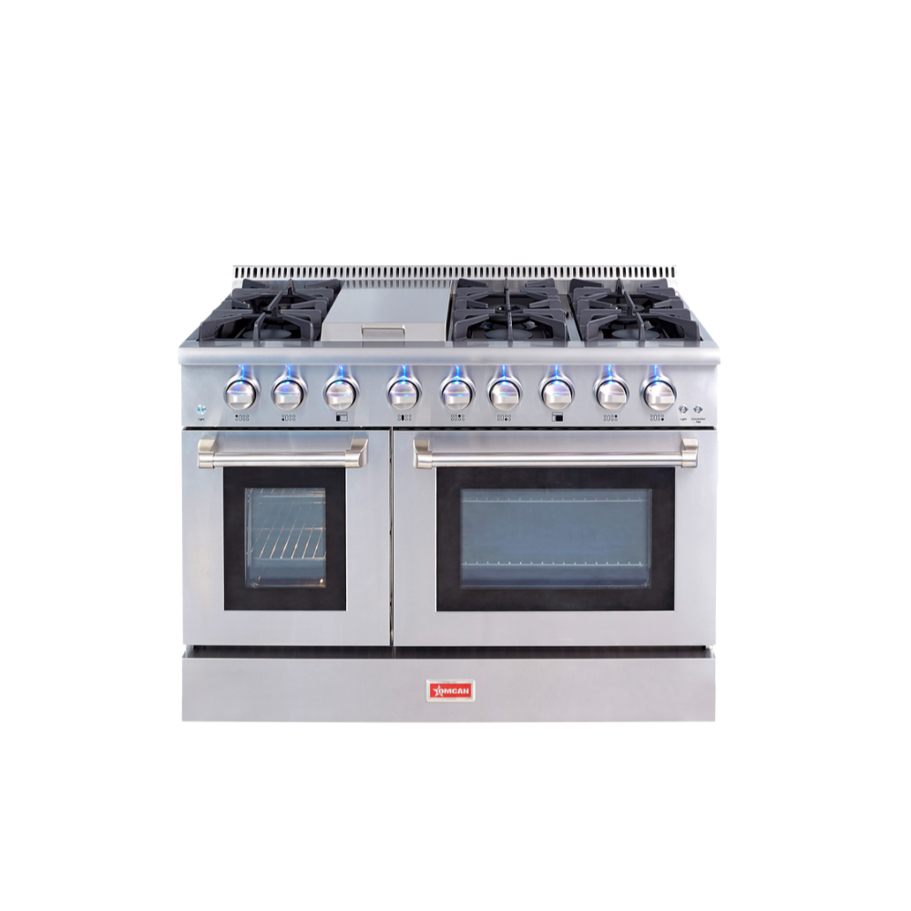 Omcan 48596 (Ce-Cn-4808U) Commercial Range, Natural Gas, 48" W
