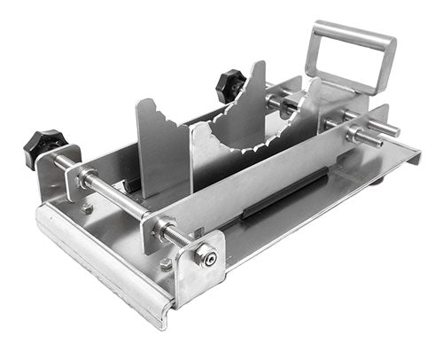 Omcan 48890 Pineapple Guillotine Cutting Machine, Serrated Strips, Stainless Steel Blade, Non-Slip Feet | 17" Wide