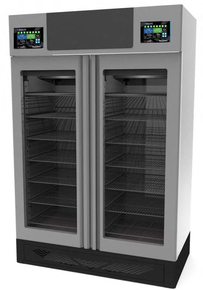 Omcan 49005 Pesciugatore Fish Curing Cabinet - 57.7"W, 440 lb Capacity, 32°F-95°F, Stainless Steel, 3700W, 14 Racks