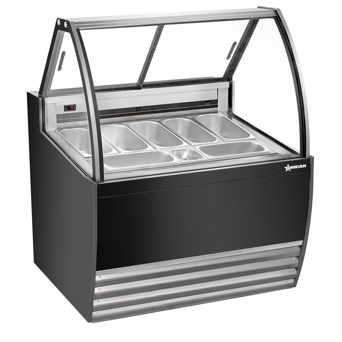 Omcan 49006 (FR-CN-0007B) 41" Gelato Dipping Cabinet w/ Curved Sneeze Guard