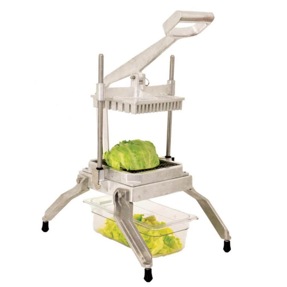 Omcan 49109 Lettuce & Veggie Slicer, 1/2" Square Cut, 1/2" Scalloped Blades, Non-Skid Feet