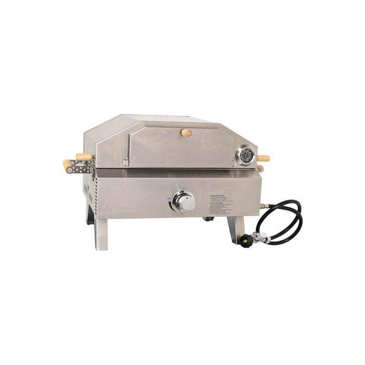 Omcan 49112 28" Single Deck Gas Countertop Pizza Oven w/ Foldable Legs, Propane Gas