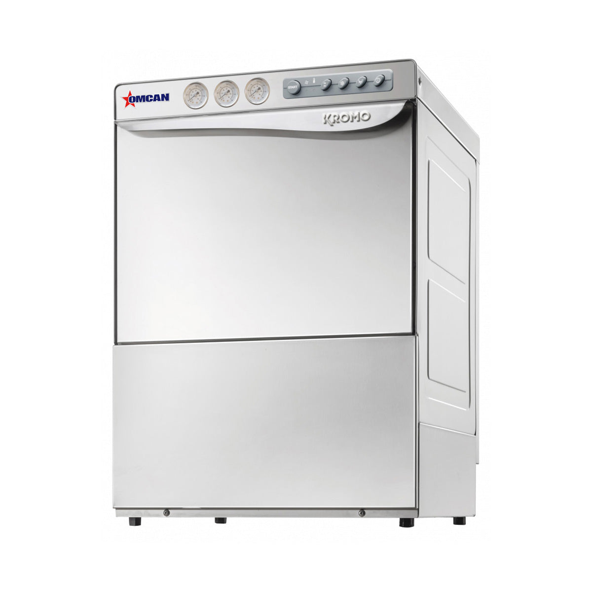 Omcan 49125 23" Undercounter Dishwasher,30 Racks/Hr-20 Gal/Hr-High Temp w/Booster | stainless steel