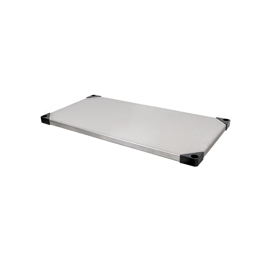 Omcan 49134 Stainless Steel Solid Shelf w/ 450 lbs. Load Capacity - 36″W x 18″D | 36.6" Wide