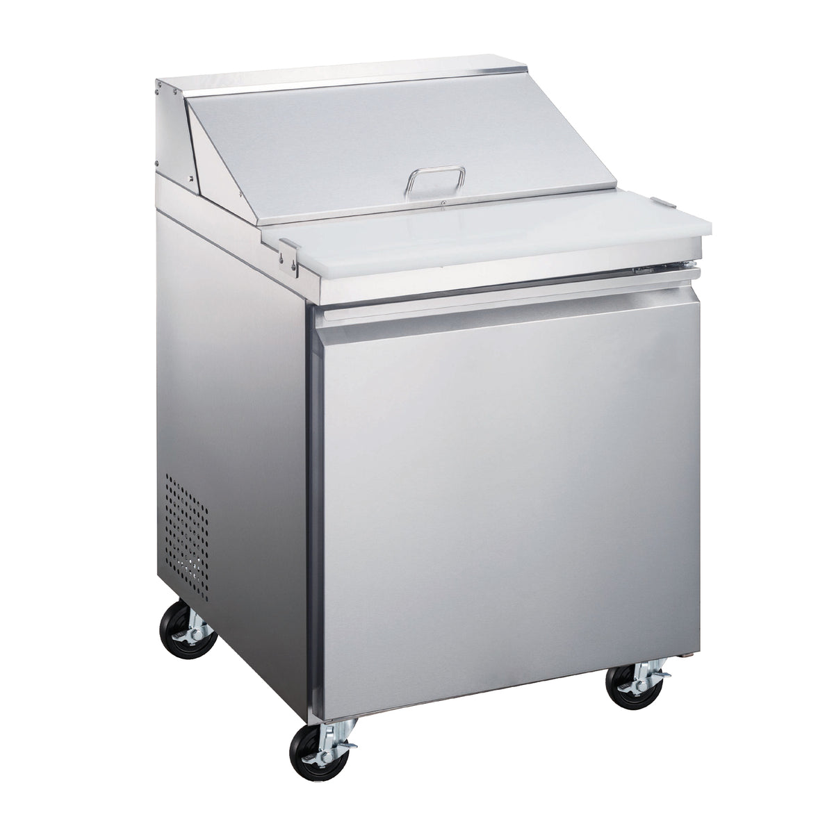 Omcan 50045 27" One Section Sandwich / Salad Prep Table w/ 1 Door, 6 Pans