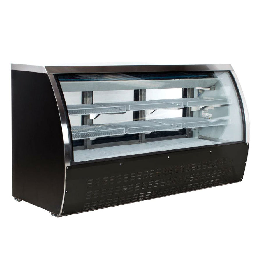 Omcan 50083 64" Curved Refrigerated Deli Display Case