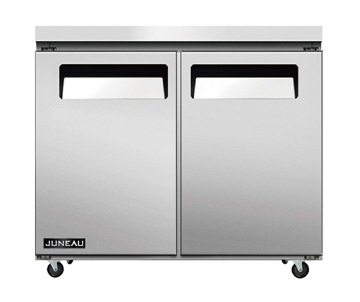 Omcan 58013 36" 2-Door Undercounter Freezer, Stainless Steel, 4.9 cu. ft.