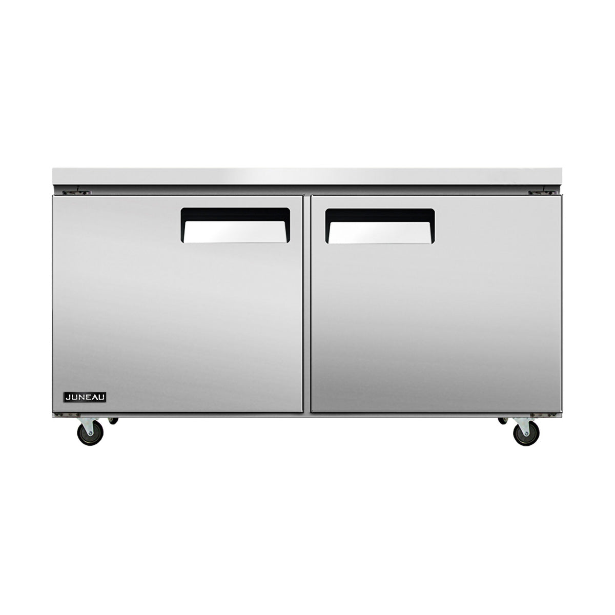 Omcan 58016 60" 2-Door Undercounter Refrigerator, Stainless Steel, 8.9 cu. ft.