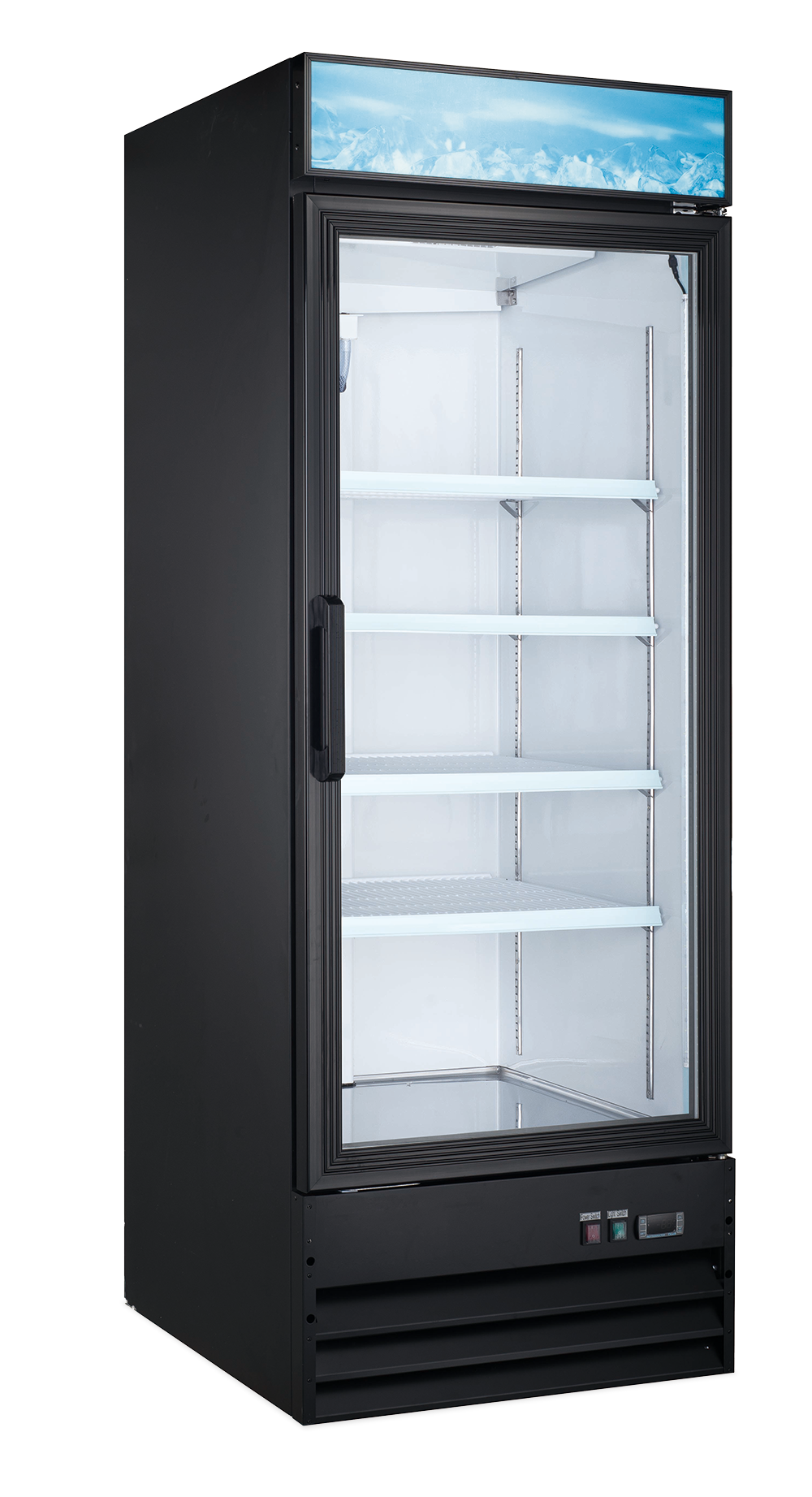 Omcan 59036 One Section Merchandising Refrigerator w/ Glass Door, Bottom Mount, 22.6 cu. ft. | 29" Wide
