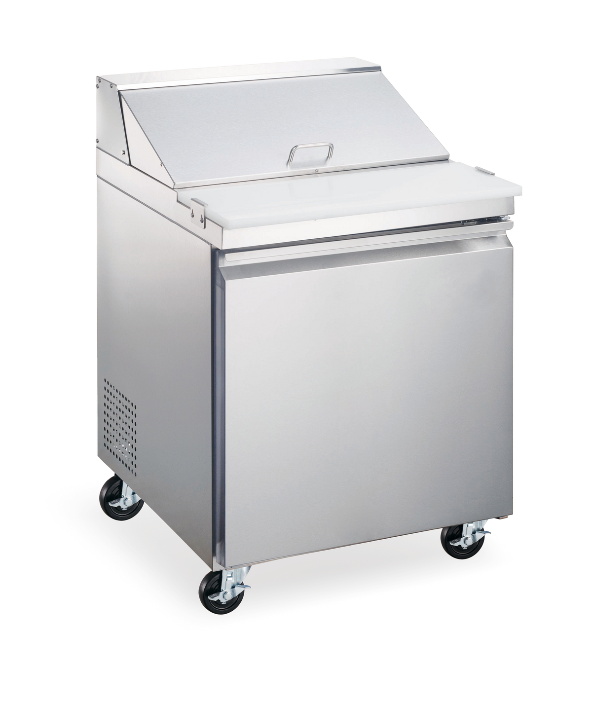 Omcan 59049 27" One Section Mega Top Sandwich / Salad Prep Table w/ 1 Door, 9 Pans