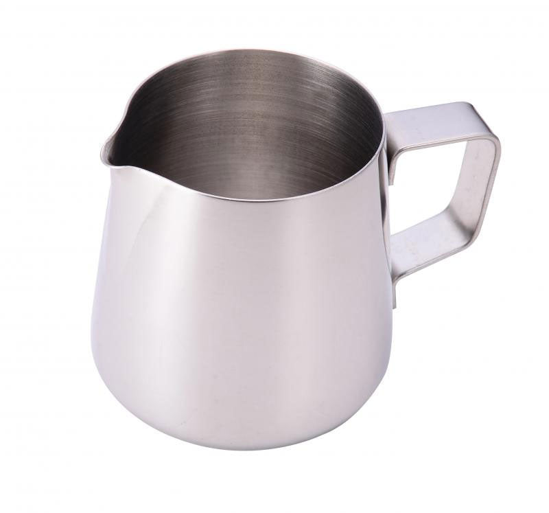 Omcan 80004 Frothing Pitcher, 50-Oz Stainless Steel with Handle for Water Service | 32 - 63 oz