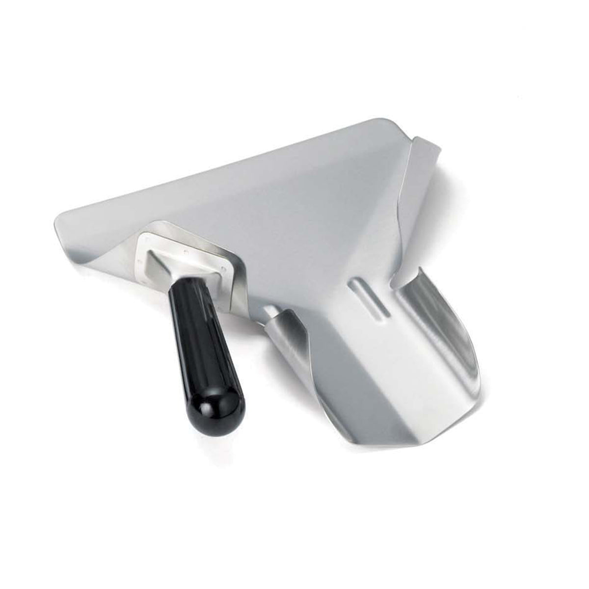 Omcan 80038 French Fry Bagger - Left-Handed Stainless Steel Scoop, Plastic Handle, 6" Length