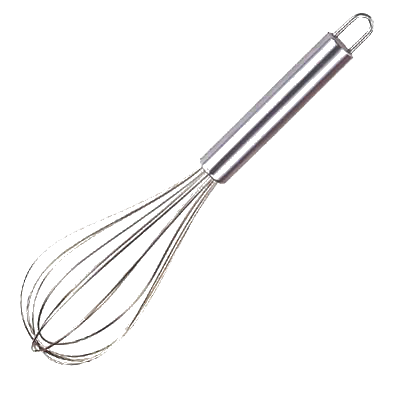 Omcan 80041 Piano Whip, 10" Stainless Steel, 10"-12" Length, Durable Kitchen Utensil