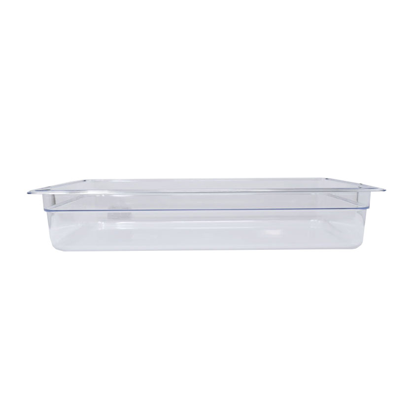 Omcan 80058 Full-Size Clear Polycarbonate Food Pan 20-3/4" x 12-4/5" x 3-15/16" NSF