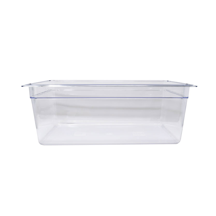 Omcan 80061 Full-Size Clear Polycarbonate Food Pan 20-3/4" x 12-4/5" x 7-7/8" Deep NSF