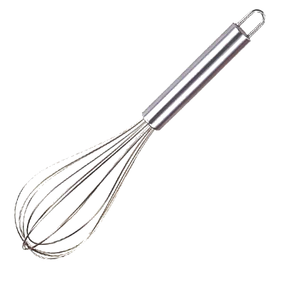 Omcan 80076 Piano Whip - 12" Stainless Steel Kitchen Whisk, 10"-12" Length, Construction