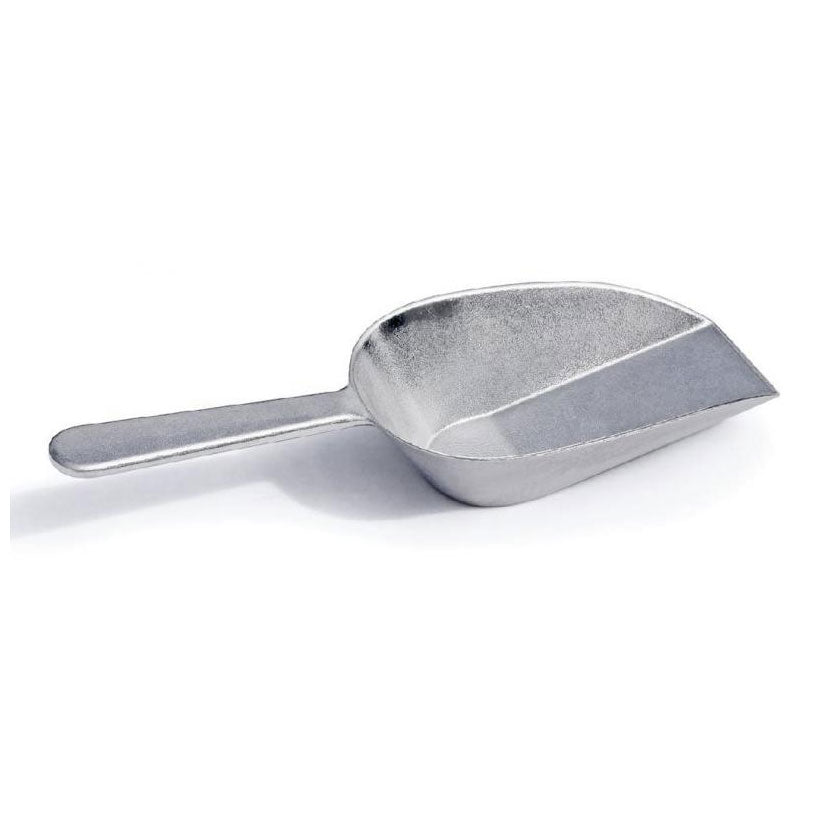 Omcan 80119 Utility Scoop - 16 Oz Flat-Bottom Aluminum Kitchen Shovel | 13 - 20 oz