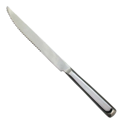 Omcan 80146 Carving Knife, 8" Blade, Stainless Steel Construction, Edge for Meat, Cutlery
