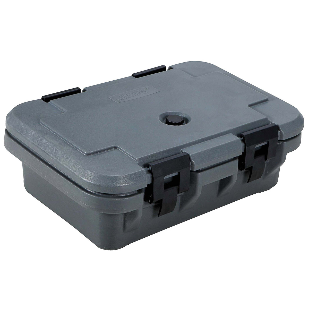 Omcan 80164 Gray Polypropylene Top Loading Insulated Food Pan Carrier | 24.75" Wide