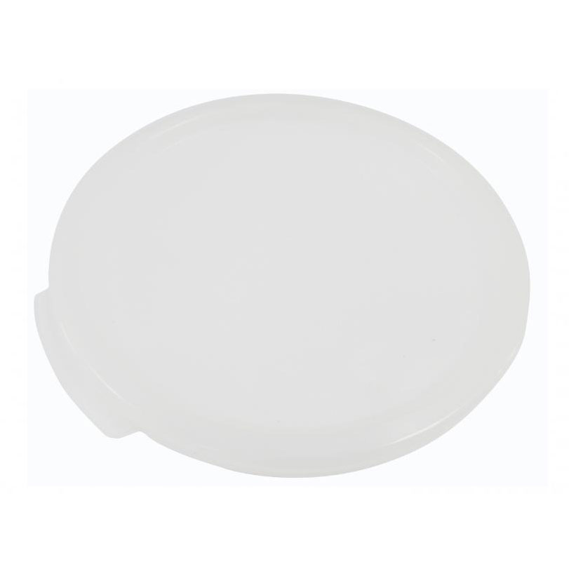 Omcan 80179 Food Storage Container Lid, Round 6-8 Qt Translucent Polypropylene Cover - Kitchen