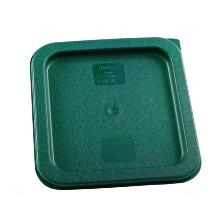 Omcan 80181 Square Storage Container Lid, Green Polyethylene, Fits 2-Qt And 4-Qt Containers