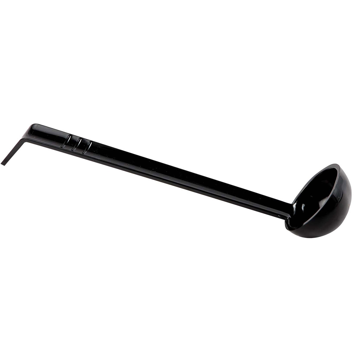 Omcan 80216 Ladle, 13" Black Polycarbonate, 1/2-1-1/2 oz, One-Piece Construction | 1/2 to 1-1/2 oz