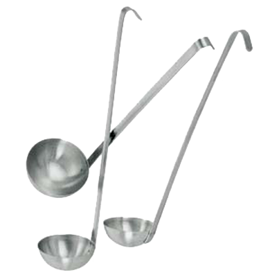 Omcan 80412 Two-Piece 12-Oz Ladle, 14" Stainless Steel Handle, 14" Length, 9-15 Oz | 9 to 15 oz