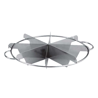 Omcan 80421 Pie Cutter, 6-Slice Skull Design, Stainless Steel, 6-Cut Professional Baking Tool