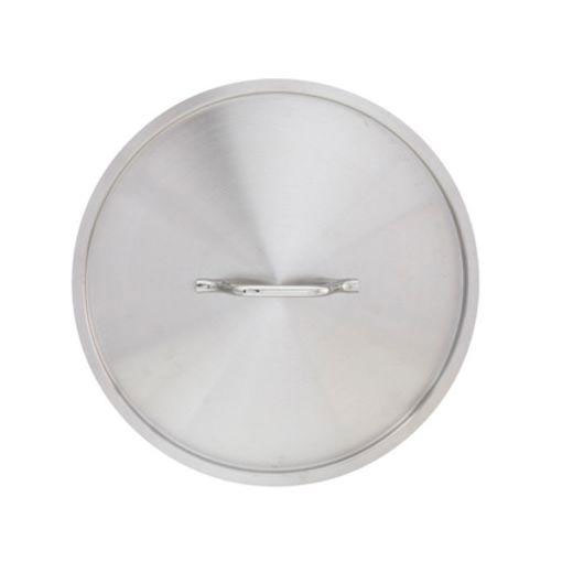 Omcan 80456 Pot Lid, 12-3/8" Round Flat Stainless Steel, Dishwasher Safe, NSF