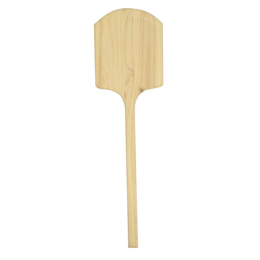 Omcan 80602 Pizza Peel - 12" x 14" Rectangular Wood Blade, 42" Length, Wood Handle
