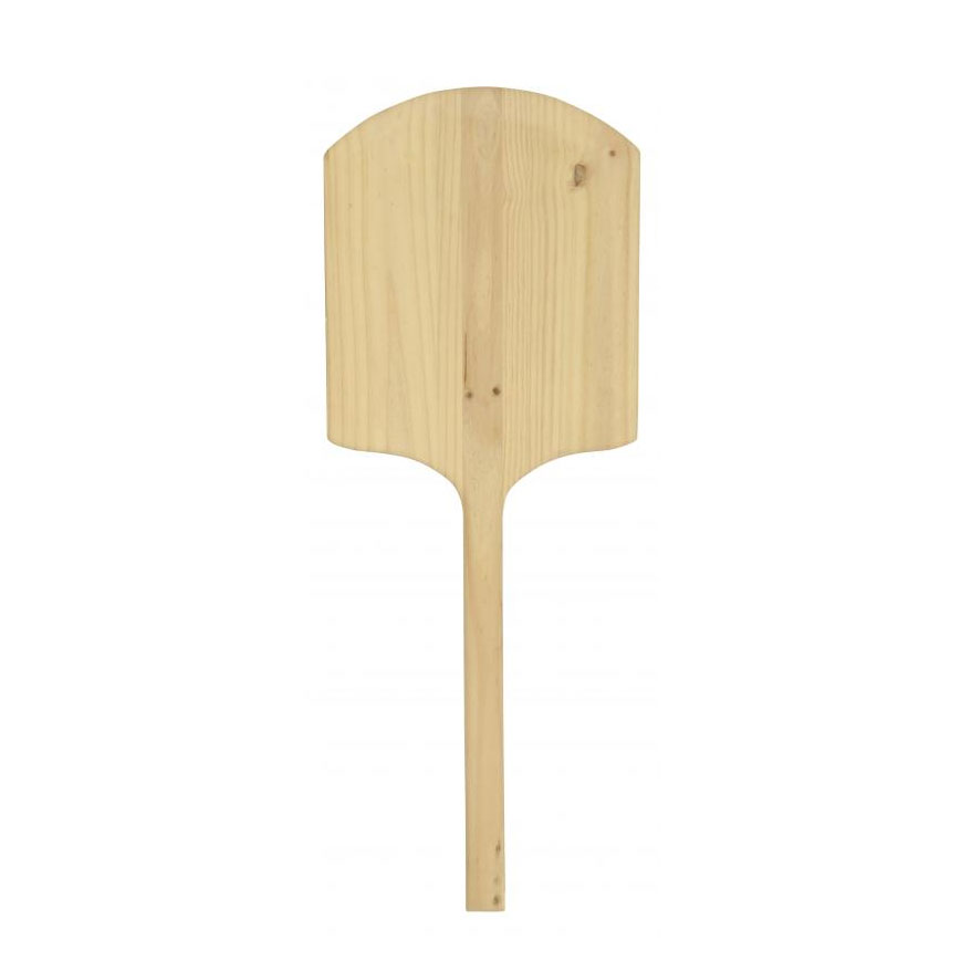 Omcan 80605 Pizza Peel - Rectangular 14" x 16" Wood Blade Tapered, 36" Length, Wood Handle