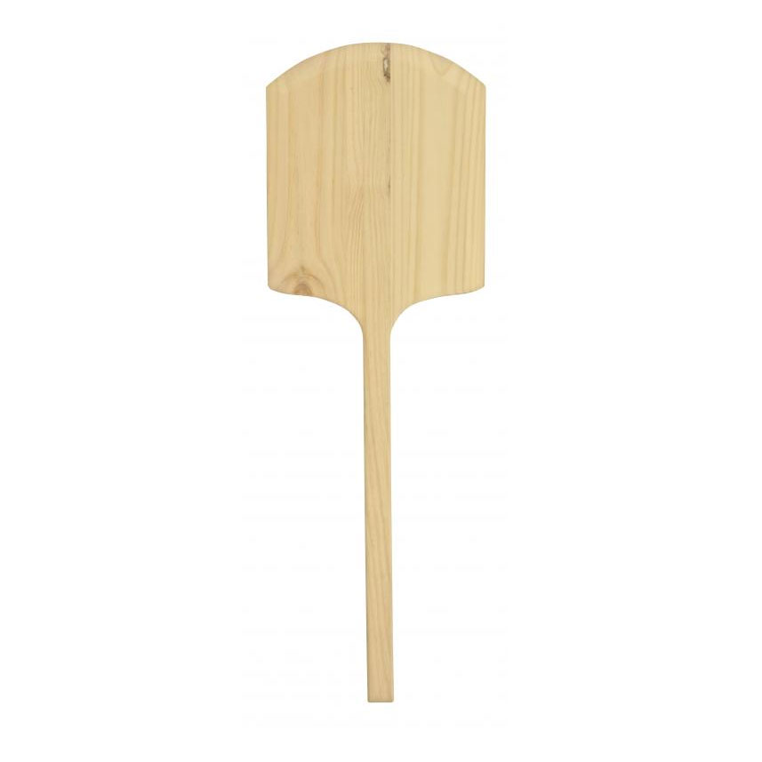 Omcan 80606 Pizza Peel - 14" x 16" Rectangular Wood Blade, Tapered, 42" Length, Wood Handle