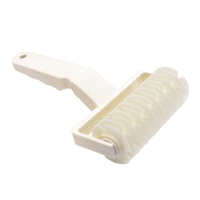 Omcan 80646 Pie Roller Docker, 4-3/4" Width, Plastic Handle, Smallwares Pizza Dough Docking Tool