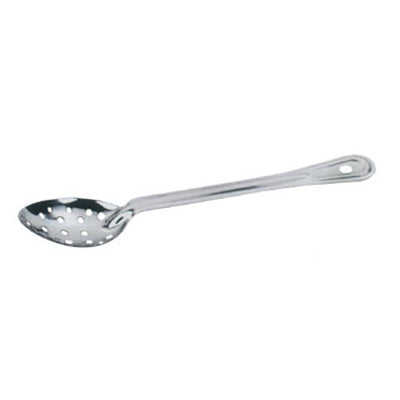 Omcan 80717 18" Heavy-Duty Stainless Steel Perforated Basting Spoon, Serving Utensil
