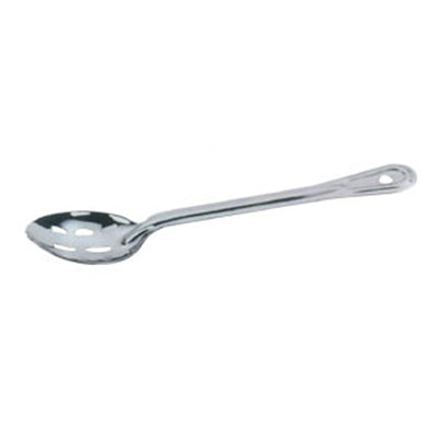 Omcan 80721 15" Heavy-Duty Stainless Steel Slotted Basting Spoon, Serving Utensil
